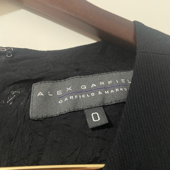 Alex Garfield Vintage Black Sleeveless Sheath Dress Size 0 - Picture 4 of 5